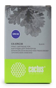 Матричный картридж Cactus CS-ERC30 черный для Epson ERC 30, 34, 38 - фото 4657