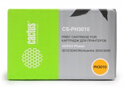 Лазерный картридж Cactus CS-PH3010 (106R02181) черный для Xerox Phaser 3010, 3010v, 3040, 3040v; WorkCentre 3045, 3045b, 3045v, 3040ni (1'000 стр.) - фото 6217