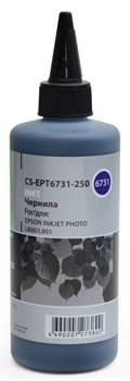 Чернила Cactus CS-EPT6731-250 черный для Epson L800, L810, L850, L1800 (250 мл) - фото 6864