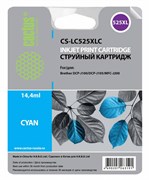 Струйный картридж Cactus CS-LC525XLC (LC525XL-C) голубой увеличенной емкости для принтеров Brother DCP J100, DCP J105, MFC J200 (14,4 мл)