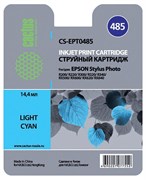 Струйный картридж Cactus CS-EPT0485 (T0485) светло-голубой для принтеров Epson PM A870, D770; Epson Stylus Photo R200, R210, R220, R300, R310, R320, R340, R350, RX300, RX320, RX500, RX510, RX600, RX620, RX630, RX640 (14,4 мл) 690109