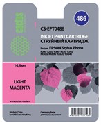 Струйный картридж Cactus CS-EPT0486 (T0486) светло-пурпурный для принтеров Epson PM A870, D770; Epson Stylus Photo R200, R210, R220, R300, R310, R320, R340, R350, RX300, RX320, RX500, RX510, RX600, RX620, RX630, RX640 (14,4 мл)