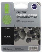 Струйный картридж Cactus CS-EPT0921 (T0921) черный для принтеров Epson Stylus C91, C240, CX4300, T26, T27, TX106, TX109, TX117, TX119 (8 мл)