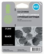 Струйный картридж Cactus CS-CZ109AE (HP 655) черный для HP DeskJet Ink Advantage 3525, Ink Advantage 4615, Ink Advantage 4625, Ink Advantage 5520 series, Ink Advantage 5525, Ink Advantage 6525 (21,6 мл)