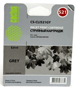 Струйный картридж Cactus CS-CLI521GY (CLI-521GY) серый для Canon Pixma MP980, MP990, MX860 (8,4 мл)