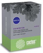 Картридж ленточный Cactus CS-NCR7156 фиолетовый для NCR 7156, 7156 SLIP